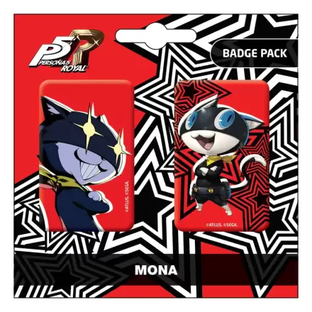 Persona 5 Royal Ansteck-Buttons Doppelpack Mona / Morgana termékfotója