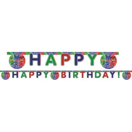 PJ Masks, PJ Masks Happy Birthday Banner 200 cm Produktfoto