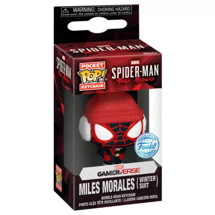 Pocket POP Schlüsselanhänger Marvel Spiderman Miles Morales Winter Miles Produktfoto
