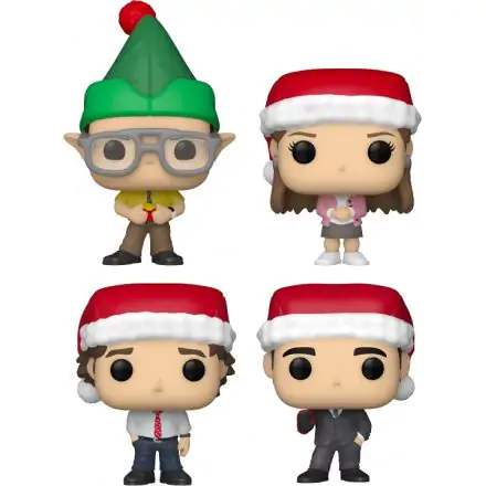 The Office Holiday 2022 Pocket POP! Vinyl Figurn 4er-Pack Tree Holiday Box 4 cm termékfotója