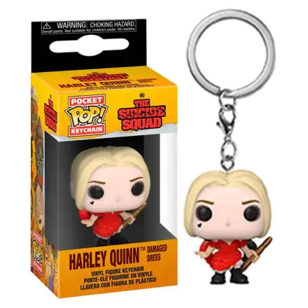 Pocket POP Schlüsselanhänger DC The Suicide Squad Harley Quinn Damaged Dress Produktfoto