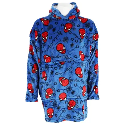 Spider-Man Blue Erwachsene tragbar Plüsch Fleece Decke Poncho Produktfoto