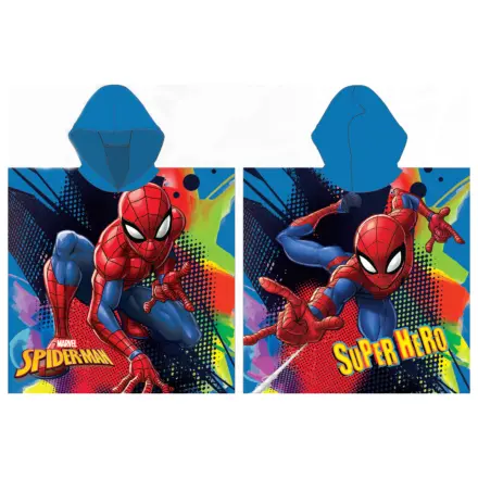 Spider-Man Blue Strandtuch Poncho Produktfoto