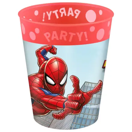 Spider-Man Crime Fighter Mikro-Premium-Kunststoffbecher-Set von 4, 250 ml Produktfoto