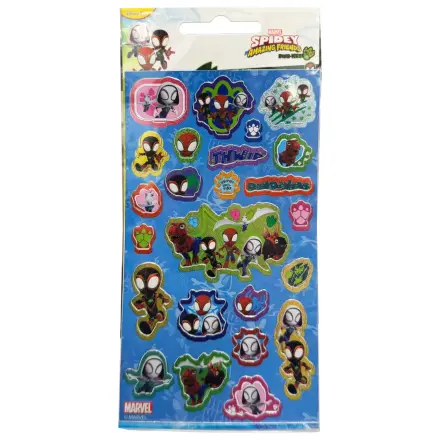 Spider-Man Spidey Dino Worlds Holografisches Aufkleber Set Produktfoto