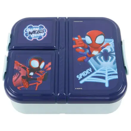 Spider-Man Spidey Glow Multi-Fach Lunch Box, Sandwich Box Produktfoto