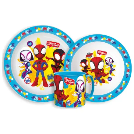Spider-Man Spidey Team Geschirr-Set, micro plastic Set mit Tasse Produktfoto
