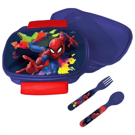 Spider-Man Splotch Brotdose + Besteckset Produktfoto