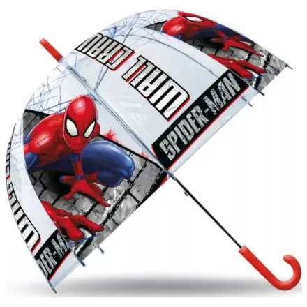 Spider-Man Wall Crawler Kinder Transparenter Regenschirm Produktfoto