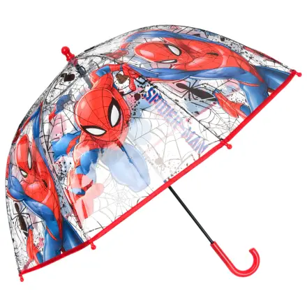 Spider-Man Web Power Kinder Transparenter Regenschirm Produktfoto
