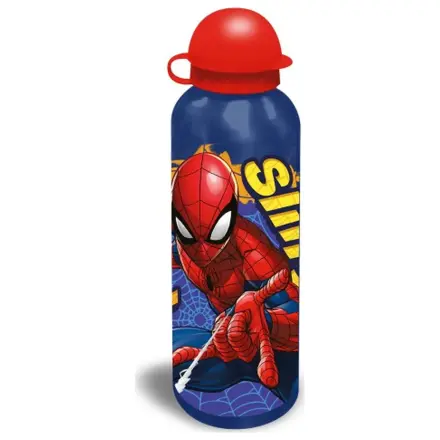 Spider-Man Web-Slinger Aluminium Wasserflasche mit Trinkverschluss 500 ml Produktfoto