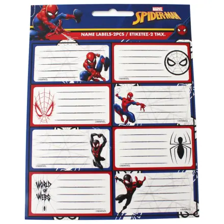 Spider-Man World of Webs Notizbuch Etikett 16 Stücke Produktfoto