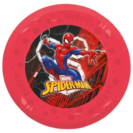 Spider-Man World of Webs micro premium Plastik Essteller 4er-Set 21 cm Produktfoto