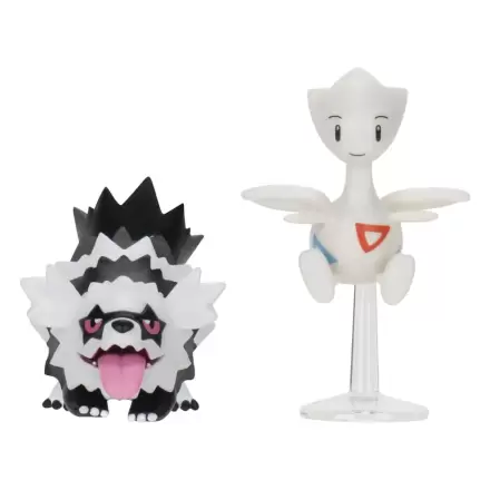 Pokémon Figur 2er-Pack Galarian Zigzagoon & Togetic mit Ständer 8 cm Produktfoto