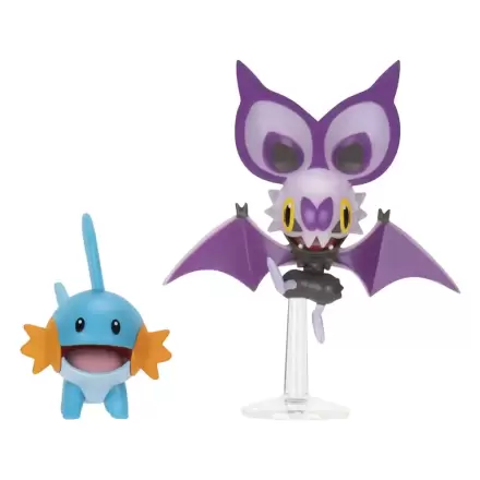 Pokémon Figur 2er-Pack Mudkip & Noibat mit Ständer 8 cm Produktfoto