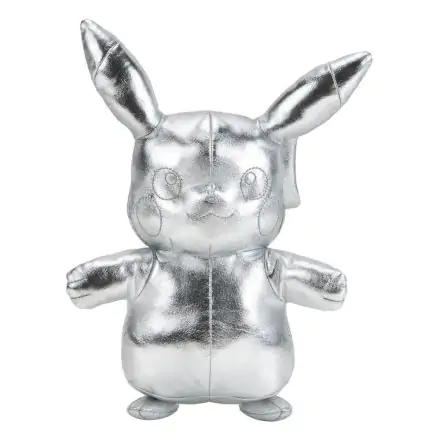 Pokémon 25. Jubiläum Select Plüschfigur Silber Version Pikachu 30 cm Produktfoto