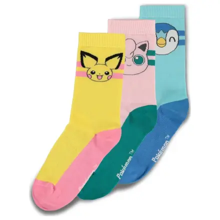 Pokémon Socken 3er-Pack Crew 35-38 Produktfoto