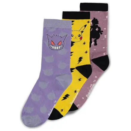 Pokémon Socken 3er-Pack Crew 43-46 Produktfoto