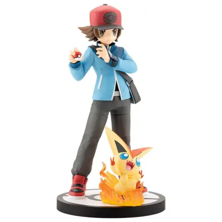 Pokémon ARTFX J PVC Figur 1/8 Hilbert with Victini 20 cm Produktfoto