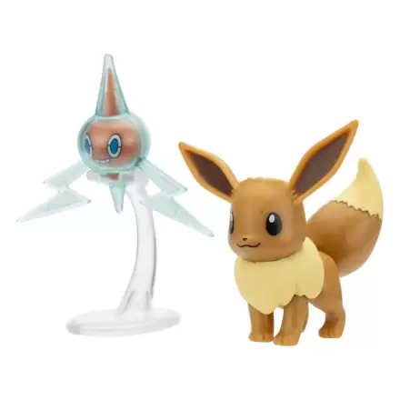 Pokémon Battle Figure Set Figuren 2er-Pack Evoli #4, Rotom 5 cm Produktfoto