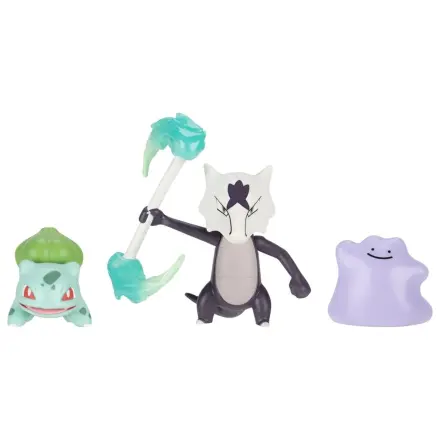Pokémon Battle Figure Set Actionfiguren Bulbasaur, Ditto & Alolan Marowak (3er-Pack) Produktfoto