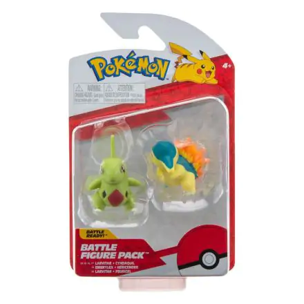 Pokémon Battle Figur 2 Pack Cyndaquil & Larvitar 5 cm Produktfoto