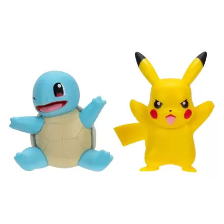 Pokémon Battle Figure First Partner Set Figuren 2er-Pack Shiggy #2, Pikachu #9 Produktfoto
