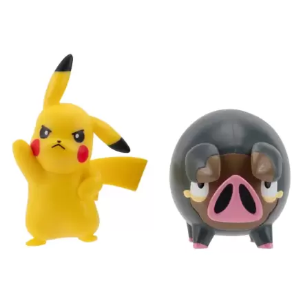 Pokémon Battle Figure Set Figuren 2er-Pack Pikachu #5, Ferkuli 5 cm Produktfoto