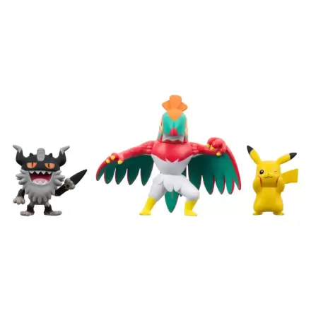 Pokémon Battle Figure Set Figuren 3er-Pack Pikachu #8, Mauzinger, Resladero 5 cm Produktfoto
