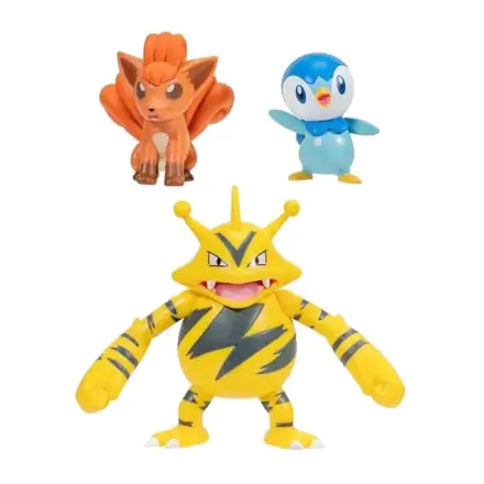 Pokémon Battle Figure Set Figuren 3er-Pack Plinfa, Vulpix, Elektek Produktfoto