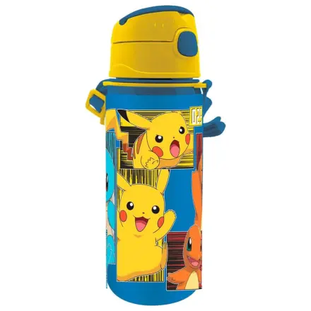 Pokémon Electric Aluminium-Strohhalmflasche mit Aufhänger 600 ml Produktfoto