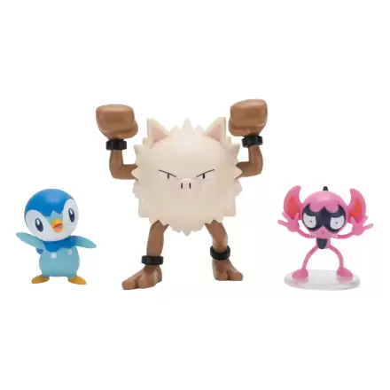 Pokémon First Partner Battle Figure Set Figuren 3er-Pack Impidimp, Piplup & Primape Produktfoto