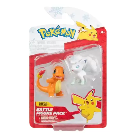 Pokémon First Partner Battle Figure Set Figuren 2er-Pack Holiday Glumanda #2 & Alolan Vulpix Produktfoto