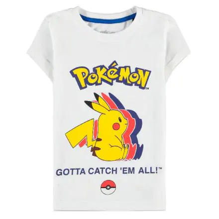 Pokemon Pika Silhouette Kinder T-Shirt Produktfoto