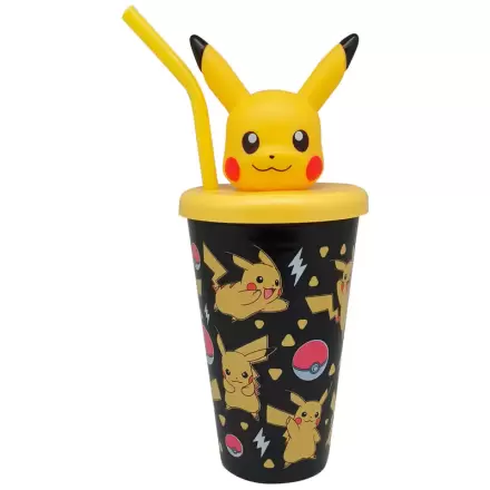Pokemon Pikachu Glas und 3D Topper 500ml Produktfoto