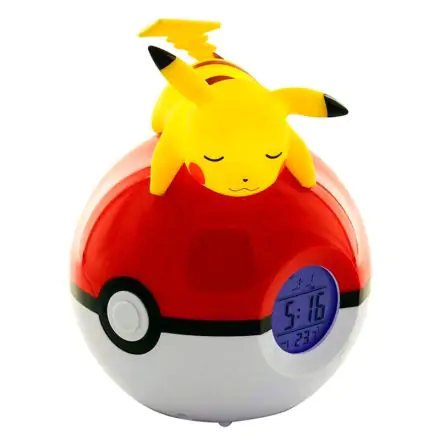 Pokémon Wecker Pokeball mit Leuchtfunktion Pikachu 18 cm termékfotója