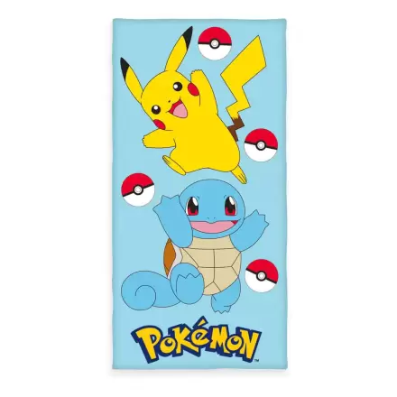 Pokemon Velours-Handtuch Pikachu & Schiggy 75 x 150 cm termékfotója