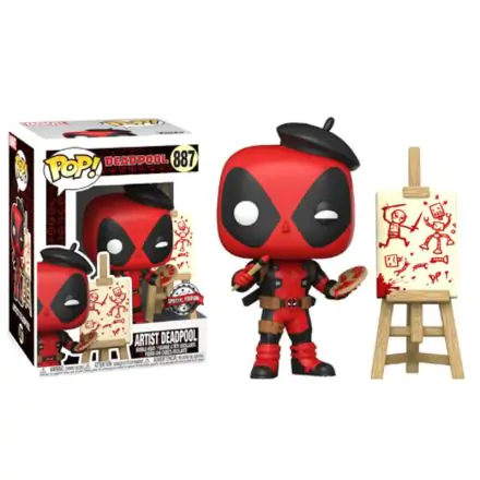 Marvel Deadpool 30th Anniversary POP! Vinyl Figur Artist Deadpool 9 cm Produktfoto