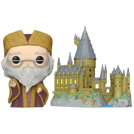 Harry Potter POP! Town Vinyl Figur Dumbledore w/Hogwarts 9 cm Produktfoto