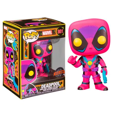 POP Figur Marvel Deadpool Blacklight Exclusive Produktfoto