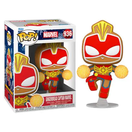 Marvel POP! Vinyl Figur Holiday Captain Marvel 9 cm Produktfoto