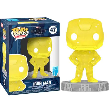 Infinity Saga POP! Art Series Vinyl Figur Iron Man (Yellow) 9 cm Produktfoto