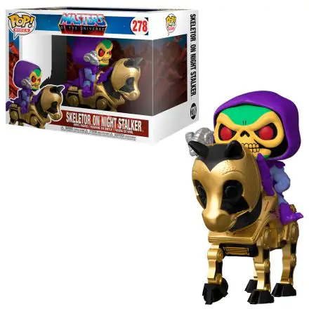 Masters of the Universe POP! Rides Vinyl Figur Skeletor w/Night Stalker 18 cm Produktfoto