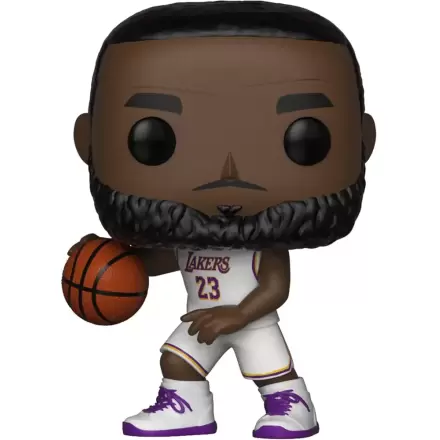 NBA POP! Sports Vinyl Figur LeBron James White Uniform (Lakers) 9 cm termékfotója