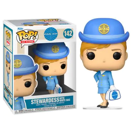 Pan Am POP! Ad Icons Vinyl Figur Stewardess w/White Tasche 9 cm Produktfoto