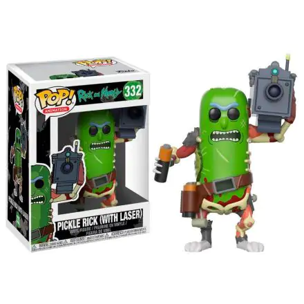 Rick and Morty POP! Animation Vinyl Figur Pickle Rick with Laser 9 cm Produktfoto