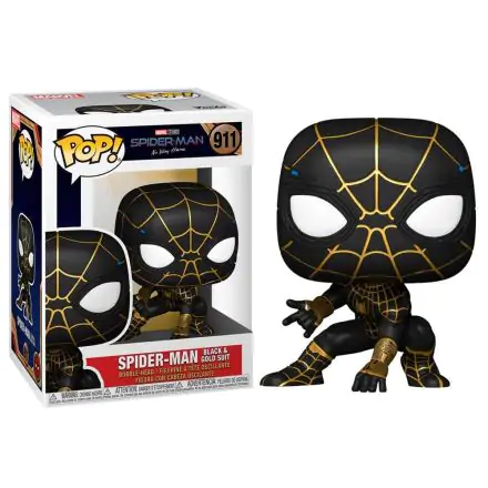 Spider-Man: No Way Home POP! Vinyl Figur Spider-Man (Black & Gold Suit) 9 cm termékfotója