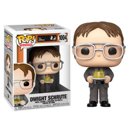 The Office US POP! TV Vinyl Figur Dwight w/Jello Stapler 9 cm Produktfoto
