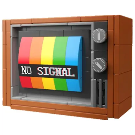 POP Series Bausatz 1970 Colour Television 132-teilig Produktfoto