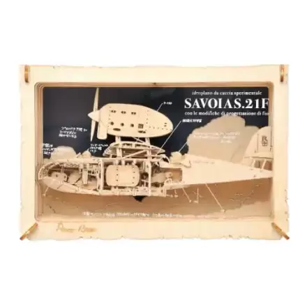 Porco Rosso Paper Model Kit Paper Theater Wood Style Savoia Produktfoto
